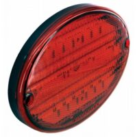 Valterra LED Stop/Tail/Turn Light, Oval, Red, 8-3/8" × 5-5/8"