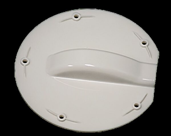 KING TV Cable Entry Plate, White, Dual Cable Capacity