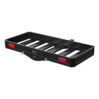 CURT Aluminum Cargo Carrier, 2 Inch Receiver, 500 lb, Black