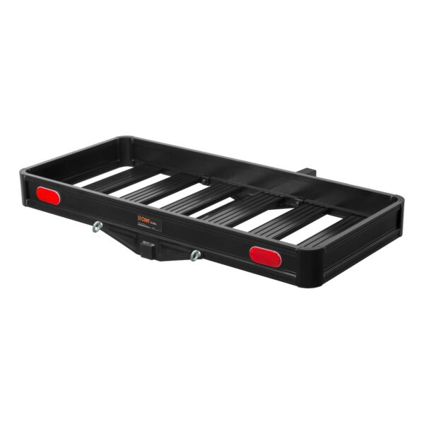 CURT Aluminum Cargo Carrier, 2 Inch Receiver, 500 lb, Black