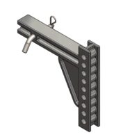 Blue Ox Weight Distribution Hitch Shank, 2 Inch, 10-1/2 Inch Rise