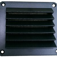 Heng's Square Wall Vent Black 5x5 with Mounting Hardware