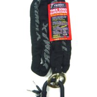 Trimax T-HEX 10mm Security Chain with MAX60 Disc U-Lock, 5 Feet