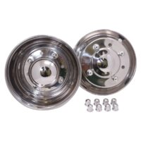 Coast To Coast 19.5-Inch 8-Lug Wheel Simulator, Polished Stainless Steel, Set of 4