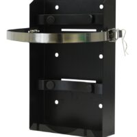 Flame King T-Rack Propane Tank Bracket, 10-Pound Capacity, Black