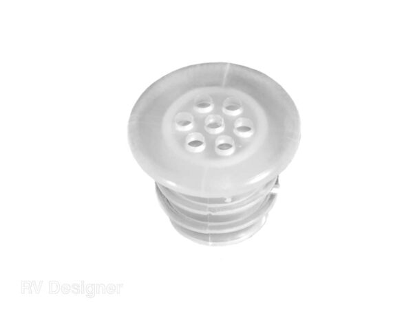 RV Designer Refrigerator Drain Hose Plug, White, Set of 2