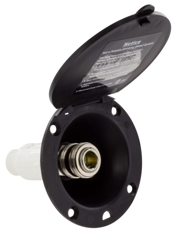Phoenix Products Exterior Spray Port, Quick Connect, Black