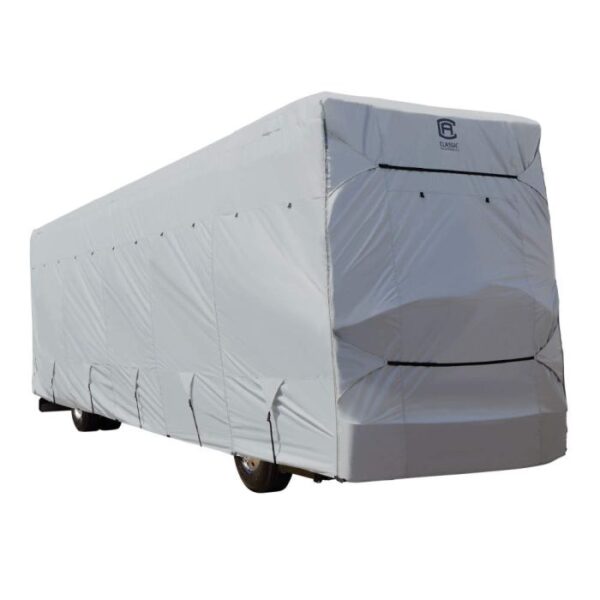 Classic Accessories Class A Motorhome Cover, 30 To 33 Feet, Gray/ White