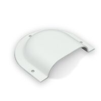 B&B Molders Small Wall Vent Cover, 3-1/4 x 3-3/4 inches, Polar White