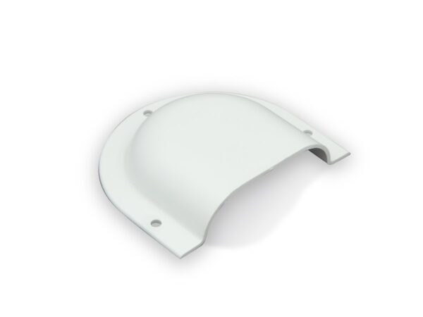 B&B Molders Small Wall Vent Cover, 3-1/4 x 3-3/4 inches, Polar White