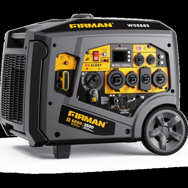 Firman Portable Generator, 5500W, Remote Start, 64 dB, Eco Mode
