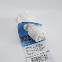 Elkhart Supply 1/2 Inch to 3/4 Inch Fresh Water Coupling, Female Swivel, White