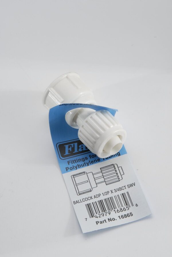Elkhart Supply 1/2 Inch to 3/4 Inch Fresh Water Coupling, Female Swivel, White