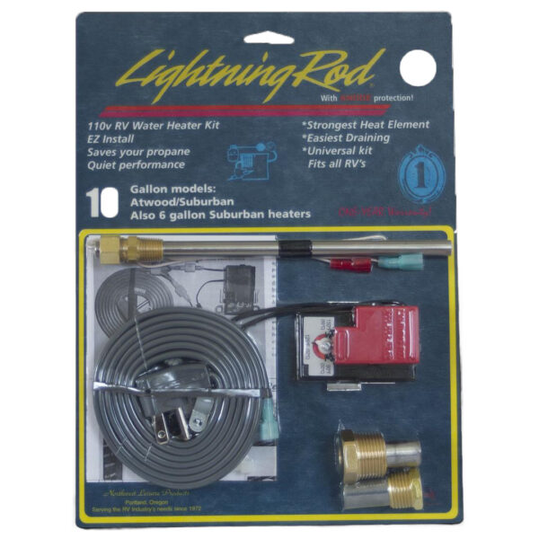 Western Leisure Water Heater Converter Kit, 10 Gallon, 110V