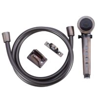 Dura Faucet Handheld Shower Head with Hose, Brown, 2-Inch