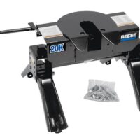Reese 20,000 LB Fifth Wheel Hitch, 4-Way Pivot, Black Powder Coated