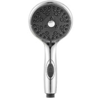 Dura Faucet Hand-Held Shower Head, 4-Spray, Chrome, Stainless Steel