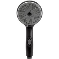 Dura Faucet Hand Held Shower Head, Four Spray Settings, Matte Black