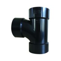 Valterra 3-Inch Black Plastic Tee Waste Fitting