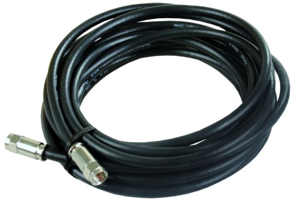 JR Products RG-6 Coax Cable, 20 Feet, Female F-Connector