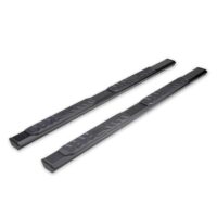 TrailFX A4 Series Hexagonal Nerf Bar, 4-1/2 Inch, Black, Rocker Panel Mount