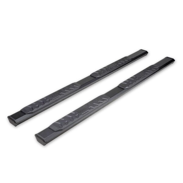 TrailFX A4 Series Hexagonal Nerf Bar, 4-1/2 Inch, Black, Rocker Panel Mount