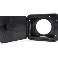 B&B Molders Access Door, Lockable, Black