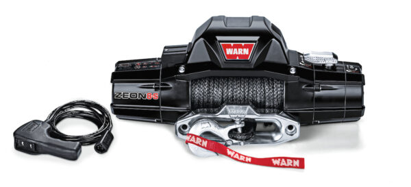 WARN ZEON 8-S Winch, 8,000 Pounds, 12V, Synthetic Rope, Black