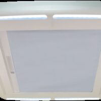 MaxxAir MAXXSHADE Plus Retractable Roof Vent Shade, 14" × 14", LED