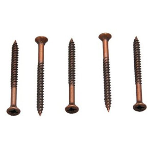 AP Products #8 x 3 in Bronze Wood Screws, Pack of 100