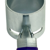 Ultra-Fab Fifth Wheel King Pin Lock, Cup Style, Silver