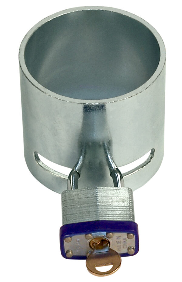 Ultra-Fab Fifth Wheel King Pin Lock, Cup Style, Silver