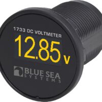 Blue Sea Digital OLED Voltmeter, 8-36 Volt Range, Black