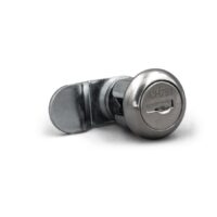 B&B Molders Keyed Cam Lock Cylinder, 1-1/8 Inch, Chrome Plated