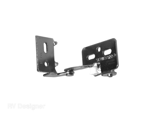 RV Designer Spring-Loaded Cabinet Door Hinge, Black