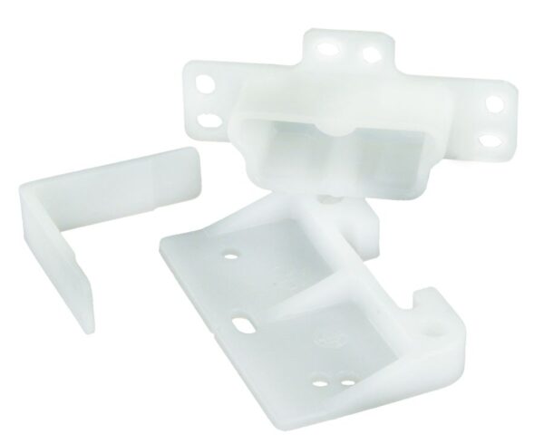 JR Products Roller Drawer Slide, White