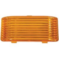 Valterra Rectangular Porch Light Lens, Amber Acrylic, Snap-On