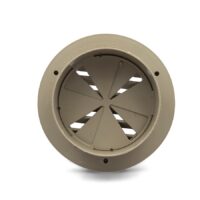 B&B Molders 4 inch Duct Register with Damper, Tan