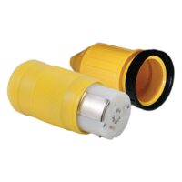 Marinco 50-Amp Power Cord Connector, SS2-50R, Yellow