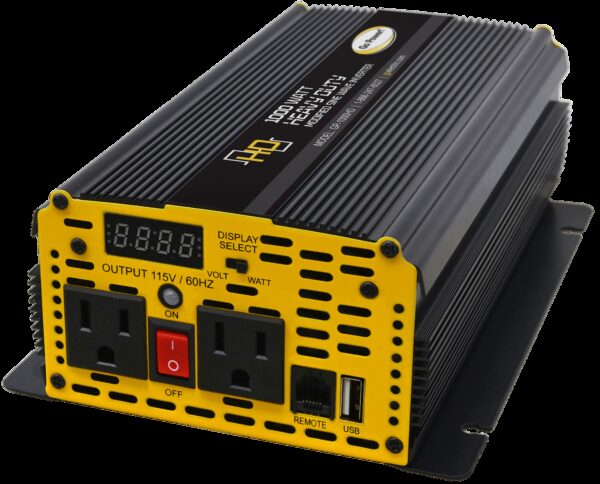 Go Power 1000 Watt Modified Sine Wave Inverter, 12V with USB and Display