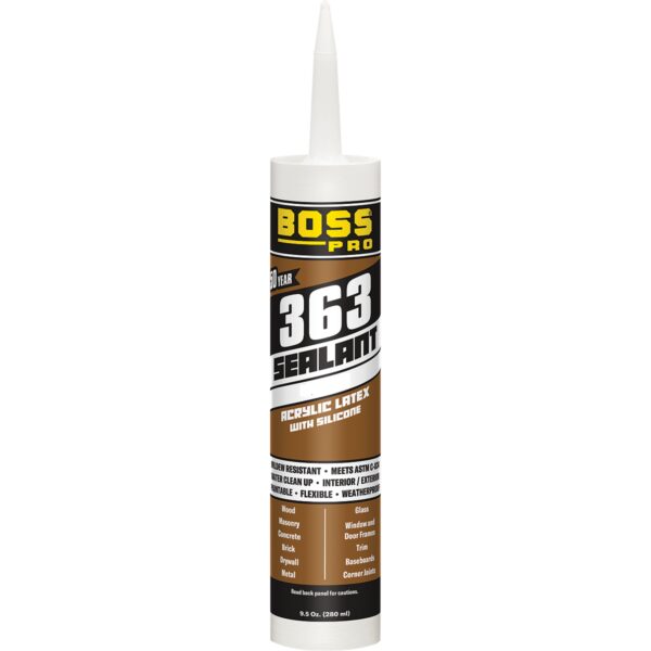 Accumetric Acrylic Latex Caulk Sealant, 10.1 Ounce Cartridge, Stone, Paintable