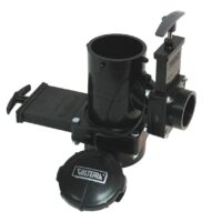 Valterra Twin Rotating Waste Valve, 3 Inch and 1-1/2 Inch Hubs with Bayonet Cap