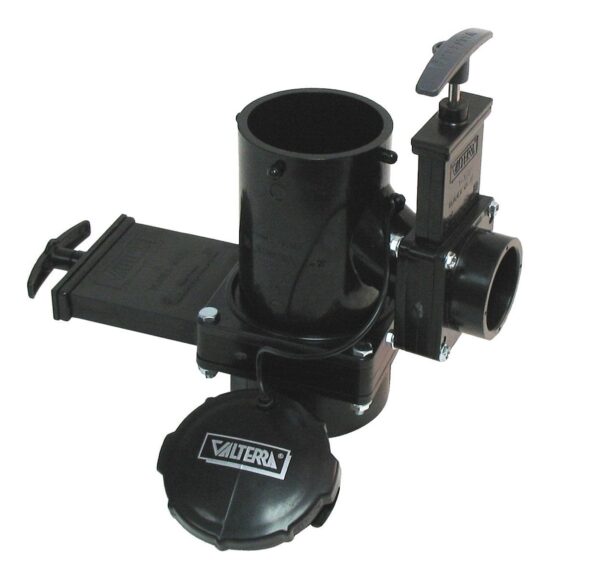 Valterra Twin Rotating Waste Valve, 3 Inch and 1-1/2 Inch Hubs with Bayonet Cap