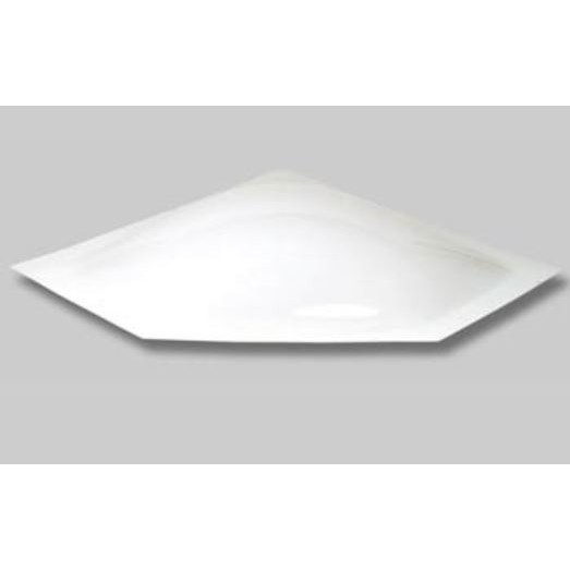 Specialty Recreation 34x15" Neo-Angle Skylight, 5" Bubble, Sealant Included, White