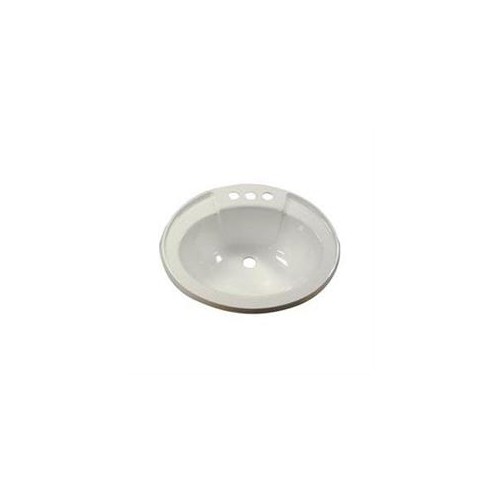 LaSalle Bristol Oval Flush-Mount Sink, 20 in. x 17 in., Parchment
