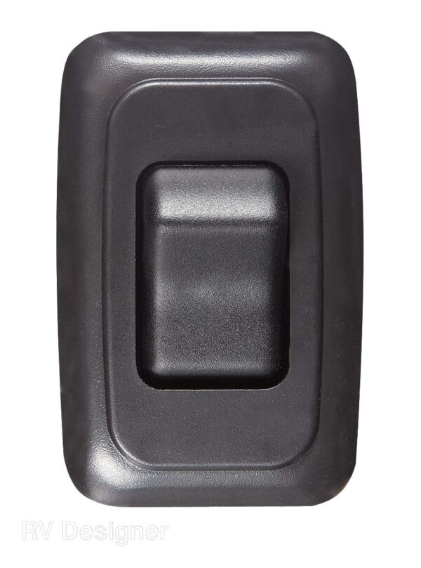 RV Designer Rocker Switch, 12 Volt, 1 Amp, Black
