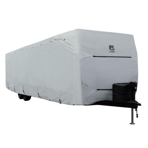Classic Accessories Travel Trailer Cover, 20 Feet, Gray