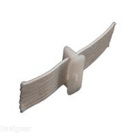 RV Designer Airstream Drape Carrier, 96 Inch Tracks, White, Set of 14