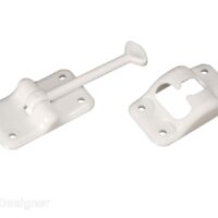 RV Designer Plastic T-Style Door Holder, 3.5 Inch, White