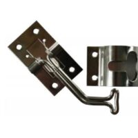 JR Products 45-Degree Door Catch, Stainless Steel, Silver